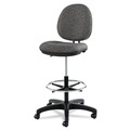 Office Chairs | Alera ALEIN4641 Interval Series 23.93 in. to 34.53 in. Seat Height Swivel Task Stool - Graphite Gray image number 3