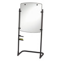  | Quartet 120TE Silhouette Steel Frame 31 in. x 41 in. Total Erase Whiteboard/Flipchart Easel - White/Black image number 1