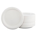 Food Service | SOLO MP9BR-2054 Bare Eco-Forward 8.5 in. diameter Clay-Coated Paper Dinnerware Plate - White (500/Carton) image number 2