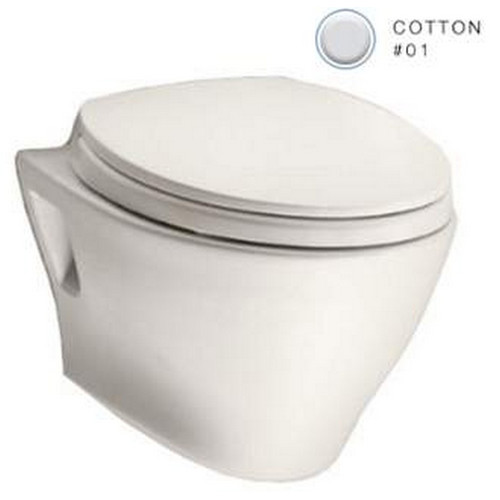 Fixtures | TOTO CT418FG#01 Aquia Elongated Wall Mount Toilet Bowl with SanaGloss (Cotton White) image number 0