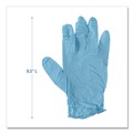 Disposable Gloves | Boardwalk 382XSCTA 9.5 in. 5 mil Disposable Examination Nitrile Gloves - X-Small/Blue (1000/Carton) image number 3