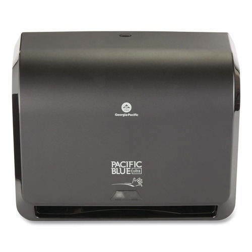 Labor Day Sale! Save $30 off $199! | Georgia Pacific Professional 54518 Pacific Blue Ultra 14.56 in. x 7.38 in. x 11.56 in. Mini Paper Towel Dispenser - Black (1/Carton) image number 0