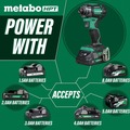 Impact Drivers | Metabo HPT WH18DCQ4M 18V MultiVolt Brushless Lithium-Ion Cordless Triple Hammer BOLT Impact Driver (Tool Only) image number 14