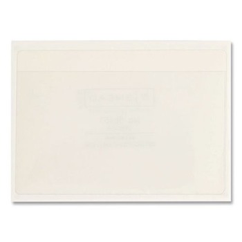 Smead 5.31 in. x 33.63 in. Self-Adhesive Top Load Poly Pockets - Clear (100/Box)