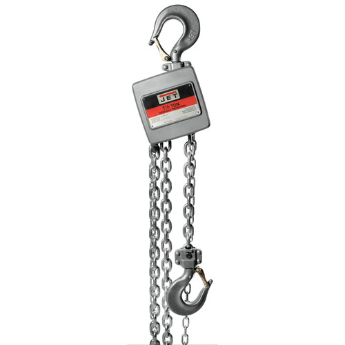 Manual Chain Hoists | JET 133121 AL100 Series 1-1/2 Ton Capacity Alum Hand Chain Hoist with 10 ft. of Lift image number 0