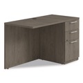 Office Desks & Workstations | Alera AE1NZK-R2448UF TOM 48 in. x 24 in. x 29 in. Seville Series Right Desk Return with Pedestal - Walnut image number 0