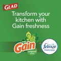 Cleaning & Janitorial Supplies | Glad 78900 ForceFlex 24 in. x 27.38 in. 13 Gallon Kitchen Drawstring Trash Bags - Gain Original Scent/White (240/Carton) image number 5
