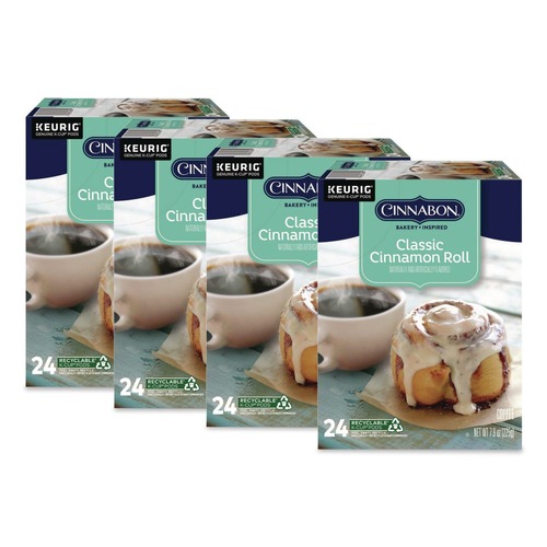Coffee | Keurig 5000330074 Cinnabon Classic Coffee K-Cups - Cinnamon Roll (96/Carton) image number 0