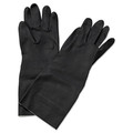 Work Gloves | Boardwalk BWK543L 12 in. Neoprene Flock-Lined, Long-Sleeved Gloves - Large, Black (12 Dozen) image number 0