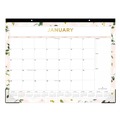 Bulk Savings Pricing 2 | Blue Sky BLS138198 22 in. x 17 in. 12-Month (Jan-Dec 2026) Day Designer Coming Up Roses Monthly Desk Pad Calendar - Cream/Blush Sheets image number 0