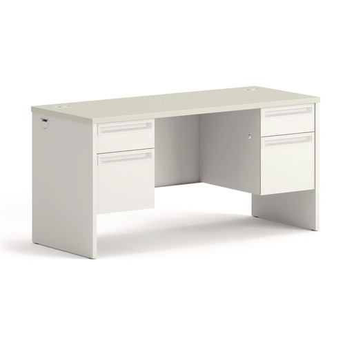 Office & Office Supplies | HON H38852.B9.Q 60 in. x 24 in. x 29.5 in. 38000 Series Kneespace Credenza - Silver Mesh/Light Gray image number 0