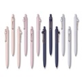 Pens | uni-ball 70663 Medium 0.7 mm Zento Retractable Gel Pen - Black Ink, Assorted Barrel (1-Dozen) image number 1