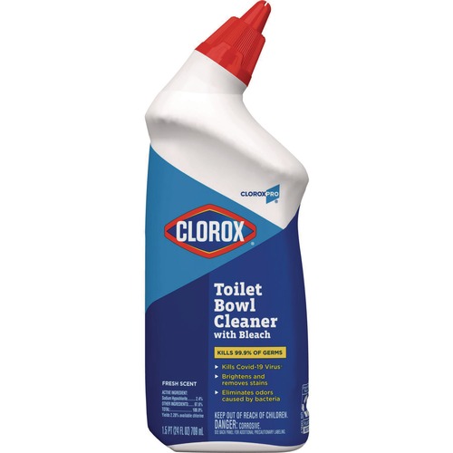 Cleaning & Janitorial Supplies | Clorox 00031 24 oz. Bottle Toilet Bowl Cleaner with Bleach - Fresh Scent image number 0