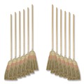 Brooms | Boardwalk BWK926YCT 56 in. Yucca/Corn Fiber Bristles Parlor Broom - Natural (12/Carton) image number 0