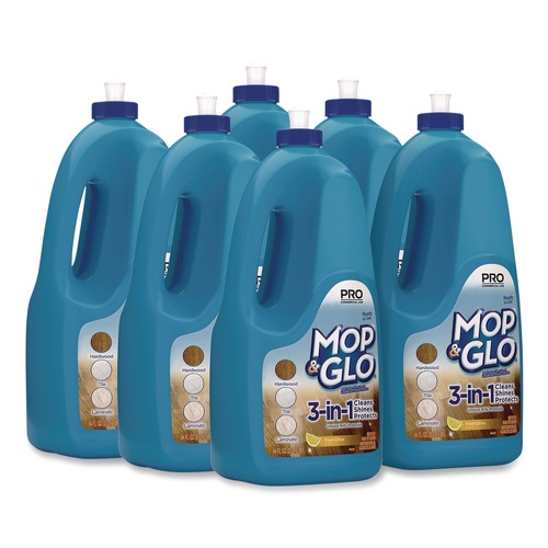 Office Jansan | Lysol 36241-74297 Triple Action 64 oz. Bottle Floor Shine Cleaner (6/Carton) - Fresh Citrus Scent image number 0