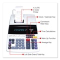Office Jansan | Sharp EL1197PIII 4.5 Lines/Sec Two-Color Printing Desktop Calculator - Black/Red Print image number 2