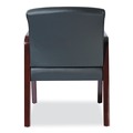 Labor Day Sale! Save $30 off $199! | Alera ALERL4319M Reception Lounge WL Series 24.21 in. x 24.8 in. x 32.67 in. Guest Chair - Black Seat/Back, Mahogany Base image number 3