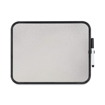 MasterVision 11 in. x 14 in. Magnetic Dry Erase Board - White Surface, Black Plastic Frame