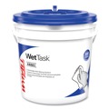 Cleaning & Janitorial Supplies | WypAll 06001 12 in. x 6 in. Power Clean Wipers for WetTask Customizable Wet Wiping System with 1 Bucket - Unscented (300/Carton) image number 1