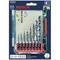 Bits and Bit Sets | Bosch CCSDV08 8-Piece Impact Tough Black Oxide Drill Bits with Clip for Custom Case System image number 1