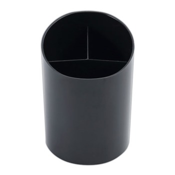 Universal 4-1/4 in. x 5-3/4 in. Recycled Plastic Big Pencil Cup - Black