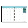 Notebooks & Pads | House of Doolittle 264-02 11 in. x 8.5 in. 14-Month (Dec 2025-Jan 2027) Earthscapes Recycled Ruled Monthly Planner - Black Cover image number 1