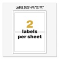 Office Jansan | Avery 60502 UltraDuty 4.75 in. x 7.75 in. GHS Chemical Waterproof and UV Resistant Labels - White (50/Box) image number 8