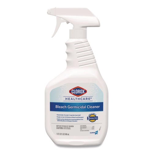 Office Jansan | Clorox Healthcare 68970 32 oz. Spray Bottle Bleach Germicidal Cleaner image number 0