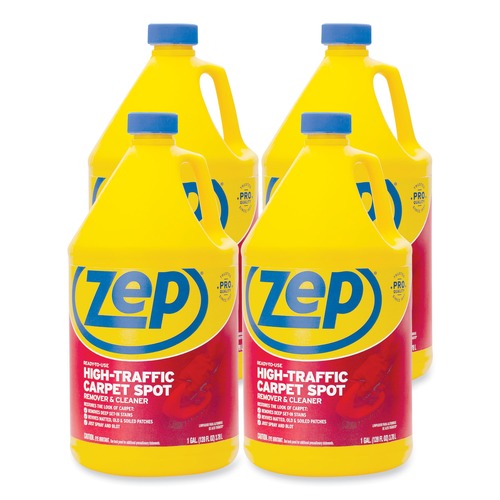 Cleaning & Janitorial Supplies | Zep Commercial ZUHTC128 1-Gallon High Traffic Carpet Cleaner (4/Carton) image number 0