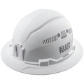 Hard Hats | Klein Tools 60401 Vented Full Brim Hard Hat - White image number 1