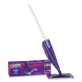 Mops | Swiffer 80354301 WetJet 11.3 in. x 5.4 in. Head Mop Starter Kit with 10 Pads and 1 Cleaner - Silver Handle (1/Carton) image number 0