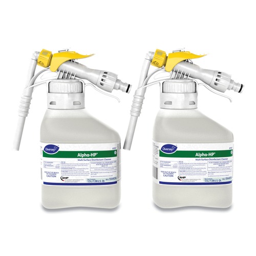 All-Purpose Cleaners | Diversey Care 5549254 Alpha-Hp Multi-Surface 1.5 L Disinfectant Cleaner - Citrus Scent (2/Carton) image number 0
