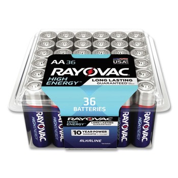 Rayovac 81536PPK High Energy 1.5V Premium AA Alkaline Batteries (36/Pack)