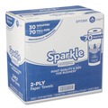 Cleaning & Janitorial Supplies | Georgia Pacific Professional 2717201 11 in. x 8.8 in. 2-Ply Sparkle Premium Perforated Paper Kitchen Towel Roll - White (30 Rolls/Carton) image number 1