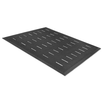 Guardian 36 x 48 Free Flow Comfort Utility Floor Mat - Black
