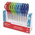 Arts & Crafts Supplies | Maped Helix 480249 Essential 5.35 in. Long 2 in. Cut Length Pointed Tip School Scissors - Assorted Colors (1-Dozen) image number 0