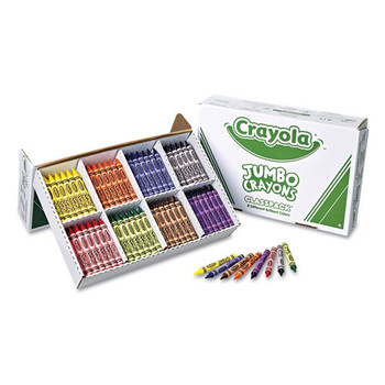 Crayola 25 Each of 8 Colors Jumbo Classpack Crayons (200/Set)
