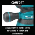 Random Orbital Sanders | Factory Reconditioned Makita BO5041-R 120V 3 Amp Variable Speed 5 in. Corded Random Orbit Sander image number 2