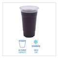 Cups and Lids | Boardwalk BWKPET24 24 oz. PET Plastic Cold Cups - Clear (600/Carton) image number 4