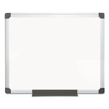 MasterVision 24 in. x 36 in. Aluminum Frame Value Melamine Dry Erase Board - White
