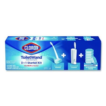 Clorox ToiletWand Disposable Toilet Cleaning System with Caddy and Refills - White (1-Kit)