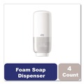 Hand Soaps | Tork 571600 4.45 in. x 5.12 in. x 10.94 in. Elevation Foam Skincare Auto Dispenser with Intuition Sensor - White (4/Carton) image number 2