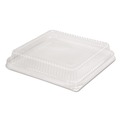 Bulk Savings Pricing 3 | Handi-Foil HFA 321LDL 10.75 in. x 10.19 in. x 1.63 in. Plastic Dome Lid - Clear (100/Carton) image number 0