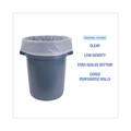 Trash & Waste Bins | Boardwalk K7663XCKX01 38 in. x 63 in. 60 Gallon 1.8 mil Industrial Drum Liners Rolls - Clear (75/Carton) image number 4