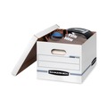 Office Jansan | Bankers Box 57036-04 STOR/FILE 12.5 in. x 16.25 in. x 10.5 in. Letter/Legal Files Storage Box - White (6/Pack) image number 2