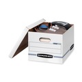 Mothers Day Sale! Save an Extra 10% off your order | Bankers Box 57036-04 STOR/FILE 12.5 in. x 16.25 in. x 10.5 in. Letter/Legal Files Storage Box - White (6/Pack) image number 2