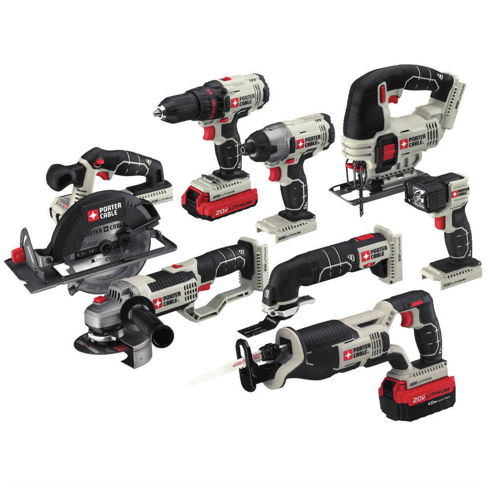 Factory Reconditioned PorterCable 20V MAX Cordless LithiumIon 8Tool