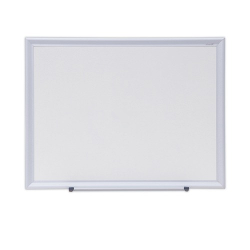  | Universal UNV44618 24 in. x 18 in. Deluxe Melamine Dry Erase Board - White Surface, Aluminum Frame image number 0