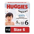 Cleaning & Janitorial Supplies | Huggies 56459 Snug and Dry Diapers 35 plus lbs. - Size 6 (112/Carton) image number 1