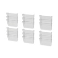 Office Jansan | Storex 70229U06C 16 in. x 4 in. x 14 in. 3 Sections Wall Legal File - Clear (3/Pack) image number 1